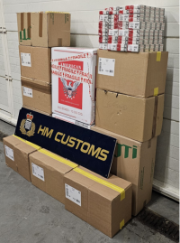 HM Customs seize 420 Cartons of Cigarettes in a Private Vehicle